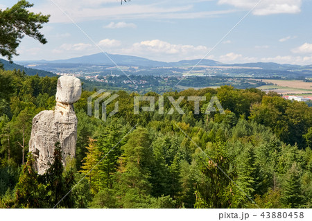 sandstone rock near Hruba Skala renaissance castle 43880458