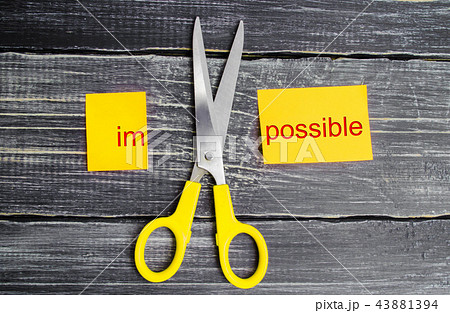 Impossible Is Possible Concept. 43881394