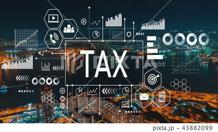 Tax with Osaka city in Japan 43882099