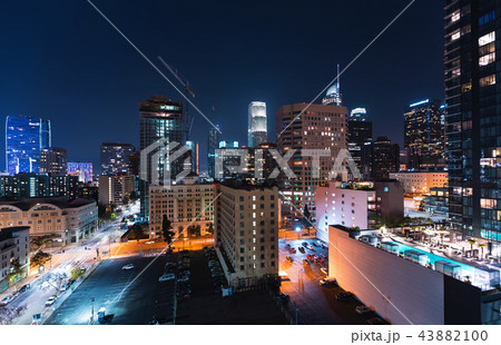 Aerial view of Los Angeles, CA 43882100