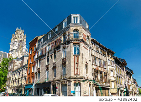 Traditional buildings in the old town of Rouen, France 43882402