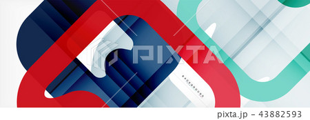 Square geometric background, multicolored template for business or technology presentation or web 43882593