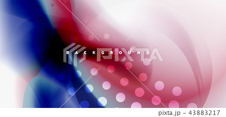 Mixing liquid color flow abstract background. Trendy abstract layout template for business or 43883217