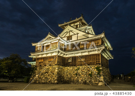 福知山城　ライトアップ 43885430