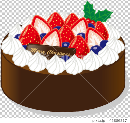 クリスマスケーキのイラスト素材