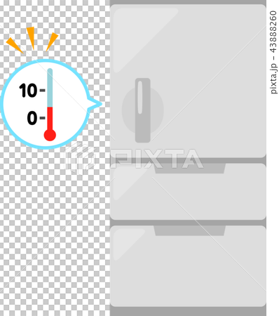 冷蔵庫と温度計のイラスト素材 4360