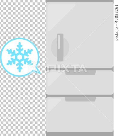 冷蔵庫と雪のマーク 43888261