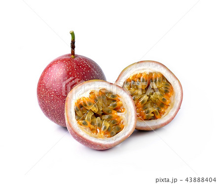 Passion fruit isolated on white background Passion fruit isolated on white background 43888404
