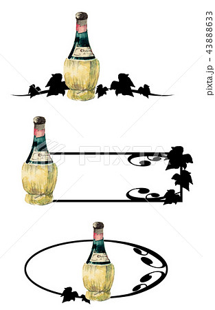 イタリアワインフレームセット 43888633