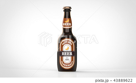 ビール瓶のイラスト素材 43889622 Pixta