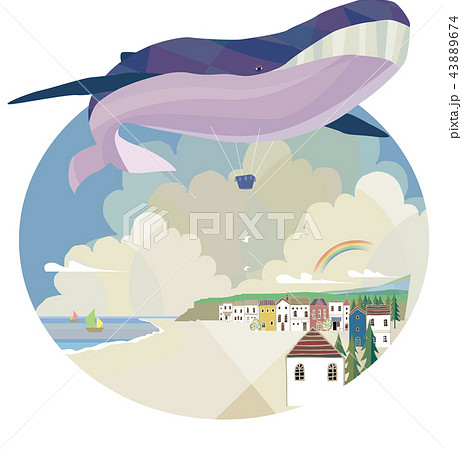 鯨の飛行船 43889674