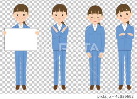 作業着女性3 作業着女性3 43889692