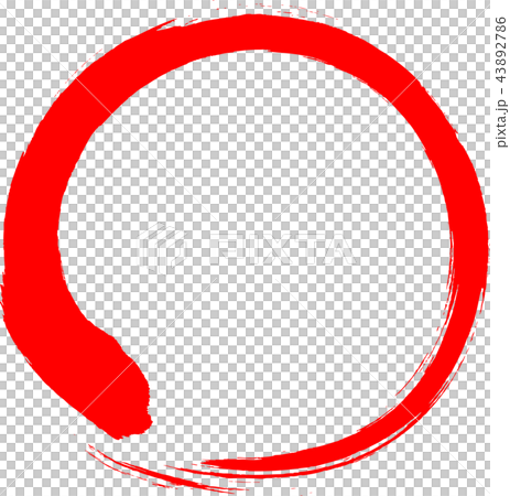 圓圈紅色畫筆字母 圓圈紅色畫筆字母 43892786
