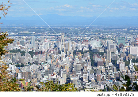 三角山 展望 札幌市の写真素材