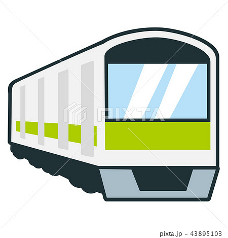 毎日通勤で使う電車のイラストのイラスト素材 43895103 Pixta