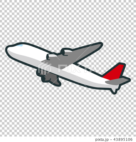 もっとも早い移動手段の一つでもある飛行機のイラストのイラスト素材