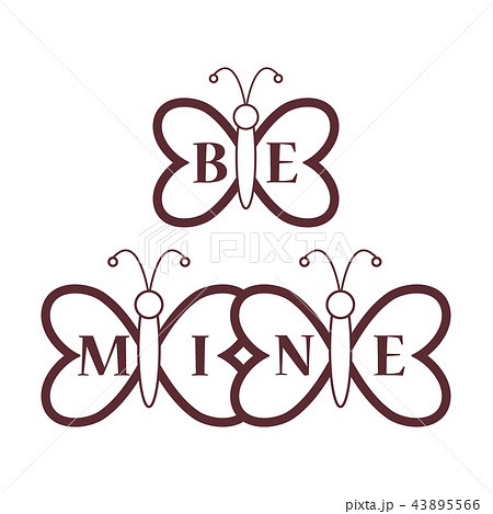 Butterflies and Valentine's Day Be Mine love. Butterflies and Valentine's Day Be Mine love. 43895566