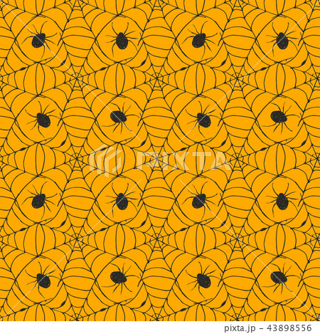 Spider web seamless pattern vector illustration. 43898556