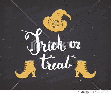 Halloween greeting card design vector illustration 43898967