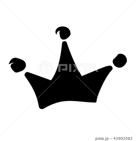 Royal crown drawn by hand in the style of doodle 43902082