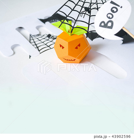 Happy Halloween. Halloween decor made of paper Happy Halloween. Halloween decor made of paper 43902596
