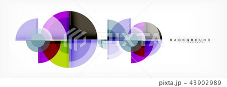 Abstract background bright circles geometric design 43902989