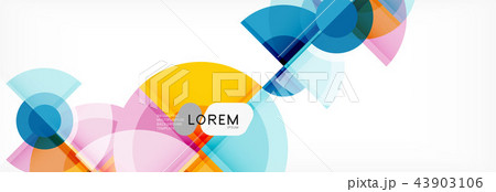 Vector fantastic circle modern geometric background template Vector fantastic circle modern geometric background template 43903106