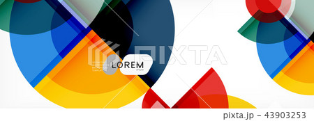 Abstract background - multicolored circles, trendy minimal geometric design Abstract background - multicolored circles, trendy minimal geometric design 43903253