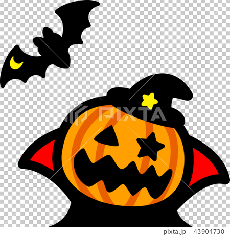 ハロウィン かぼちゃ コウモリ おばけのイラスト素材 [43904730] - PIXTA