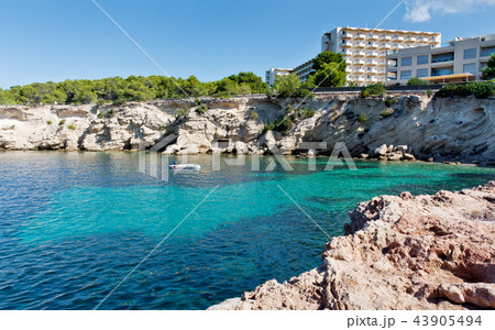 Beautiful turquoise bay at Ibiza 43905494