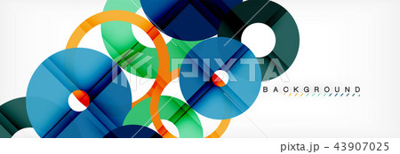 Geomtric modern backgrounds, rings abstract template Geomtric modern backgrounds, rings abstract template 43907025