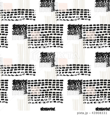 Memphis seamless  pattern in retro style. 43908331