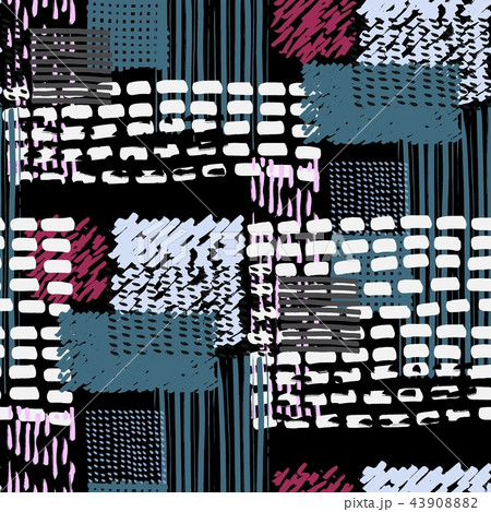 Memphis seamless  pattern in retro style. 43908882