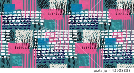 Memphis seamless  pattern in retro style. 43908883