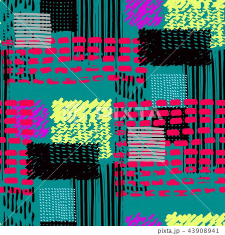 Memphis seamless  pattern in retro style. 43908941
