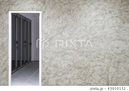 Walls and doors space design concept  43910132