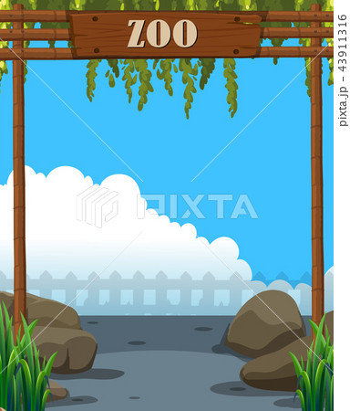 A beautiful zoo template 43911316