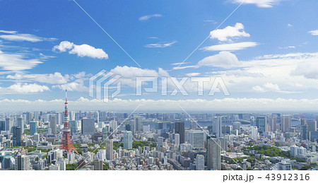 東京風景・青空と雲 東京風景・青空と雲 43912316