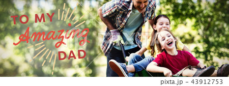 Composite image of close up of to my amazing dad text Composite image of close up of to my amazing dad text 43912753