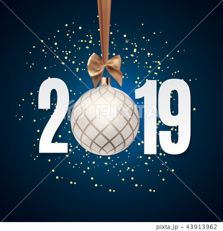 Merry Christmas and New Year Background. Vector Illustration 43913962