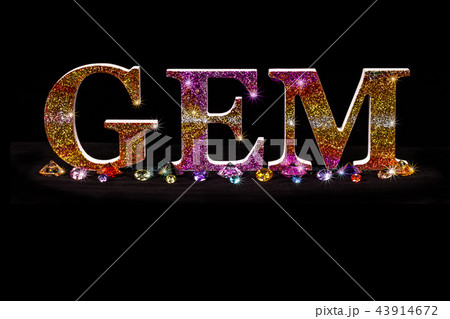 glitter gem letter and gem stones glitter gem letter and gem stones 43914672