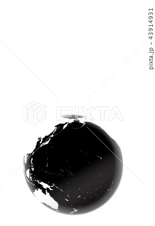地球太平洋黒白 地球太平洋黒白 43914931