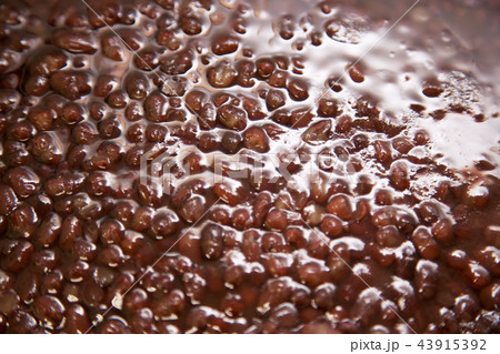 煮小豆　煮あずき　小豆　小豆煮　豆 43915392