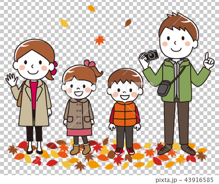 Autumn family father with camera Autumn family father with camera 43916585