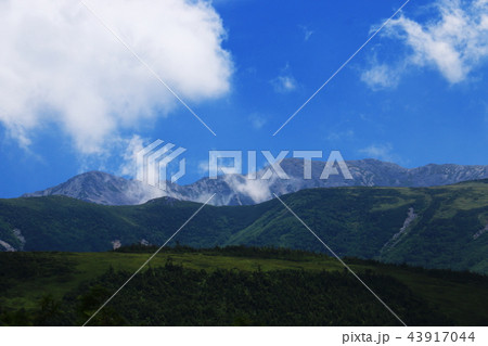 北アルプス 折立から太郎平への道 薬師岳遠景 北アルプス 折立から太郎平への道 薬師岳遠景 43917044
