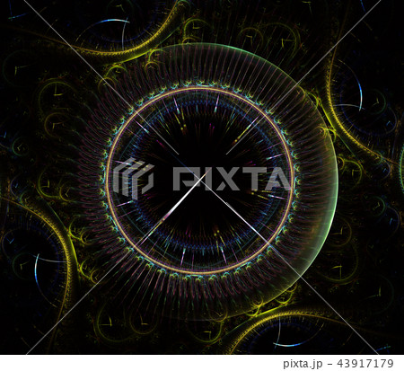 Futuristic modern clock watch abstract fractal  43917179