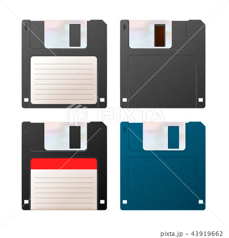 Set of realistic detailed floppy-disks Set of realistic detailed floppy-disks 43919662