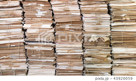 Piles of old papers Piles of old papers 43920059