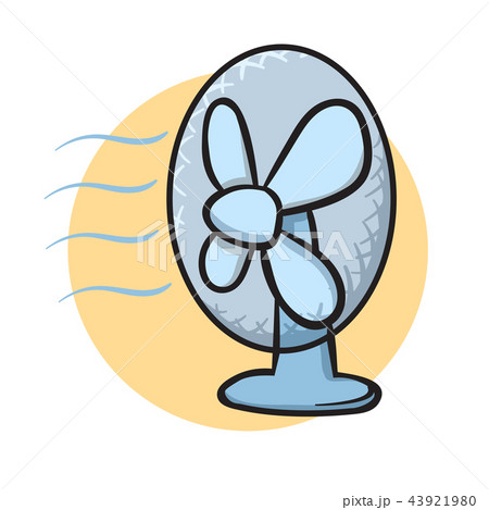 Table fan. Vector illustration, isolated on white. 43921980