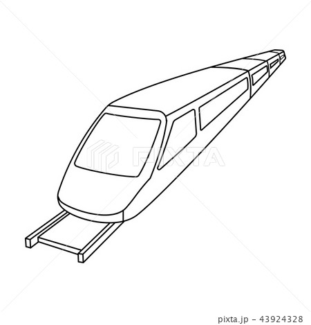 High speed train for transporting people over long distances. railway transport.Transport single 43924328